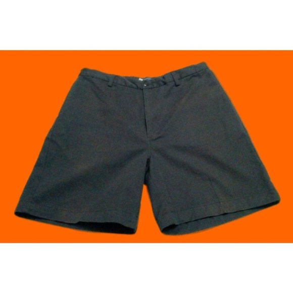 "Blue Generation" Men's Shorts (34x7.5) Black Woven Classic Basic Comfort Waist - Picture 7 of 15